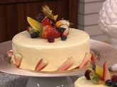 Torta de Champanhe e Frutas